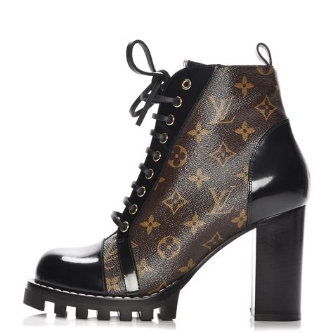 black heels louis vuitton|louis vuitton black heel boots.